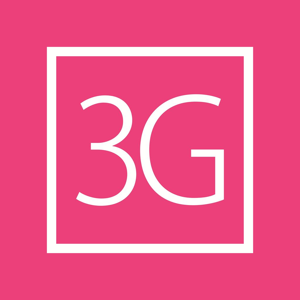 3G Line Multicolor B/G Icon - IconBunny