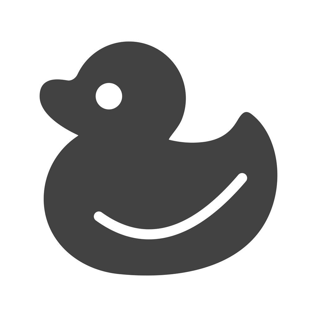 Duck Glyph Icon - IconBunny
