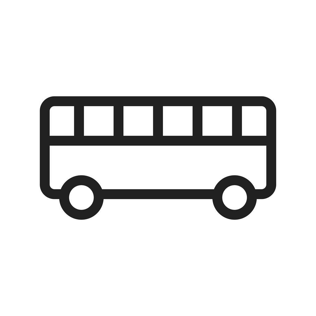 Toy Bus Line Icon - IconBunny