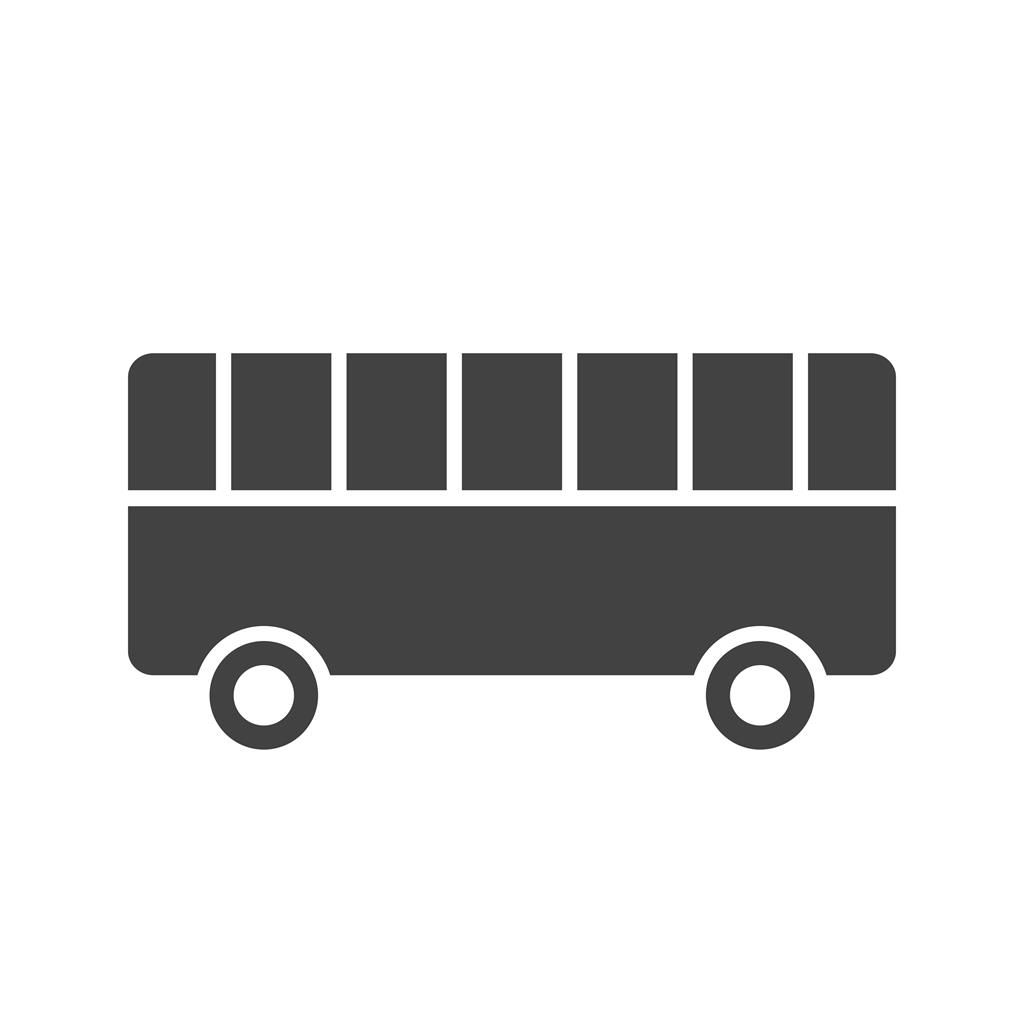 Toy Bus Glyph Icon - IconBunny
