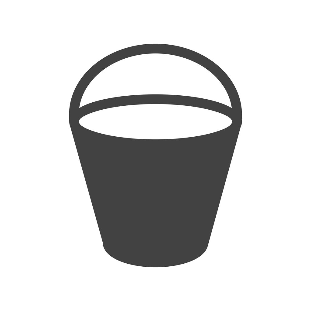 Sand bucket Glyph Icon - IconBunny