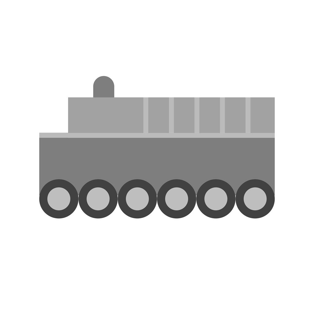 Toy Train II Greyscale Icon - IconBunny
