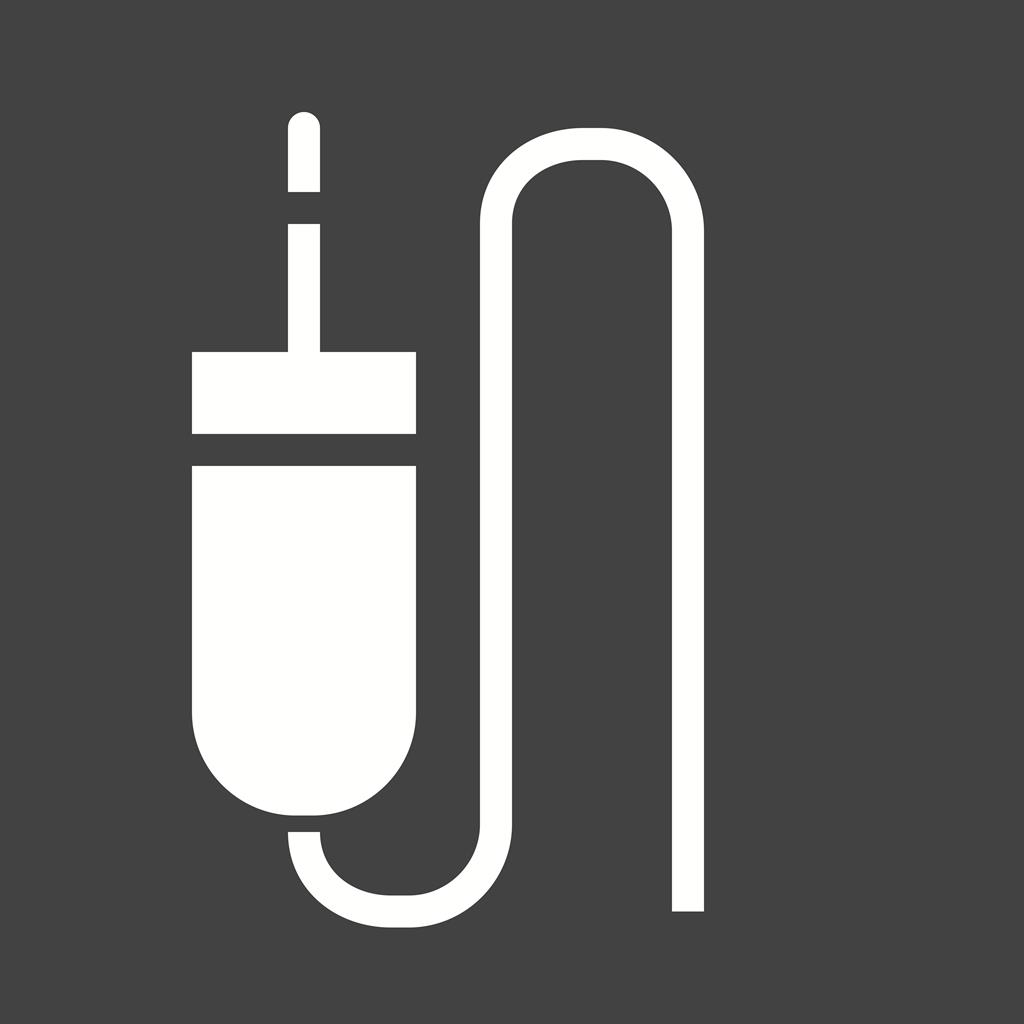Sound Cable Glyph Inverted Icon - IconBunny