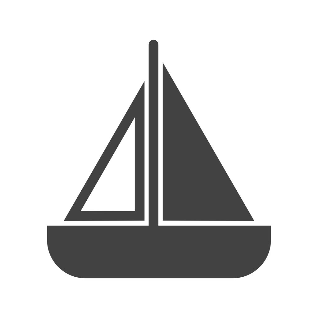Toy Boat Glyph Icon - IconBunny
