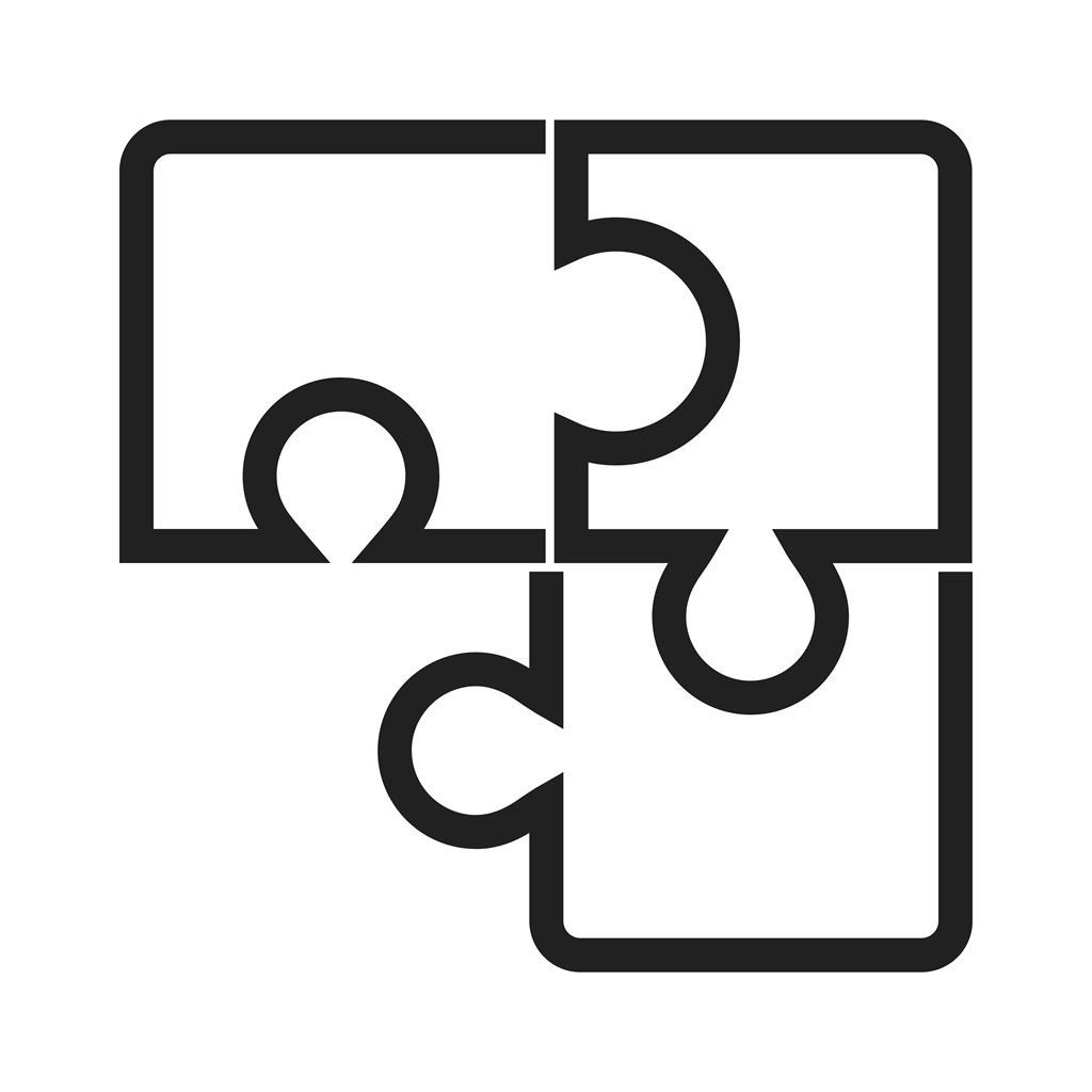Puzzle Game Line Icon - IconBunny