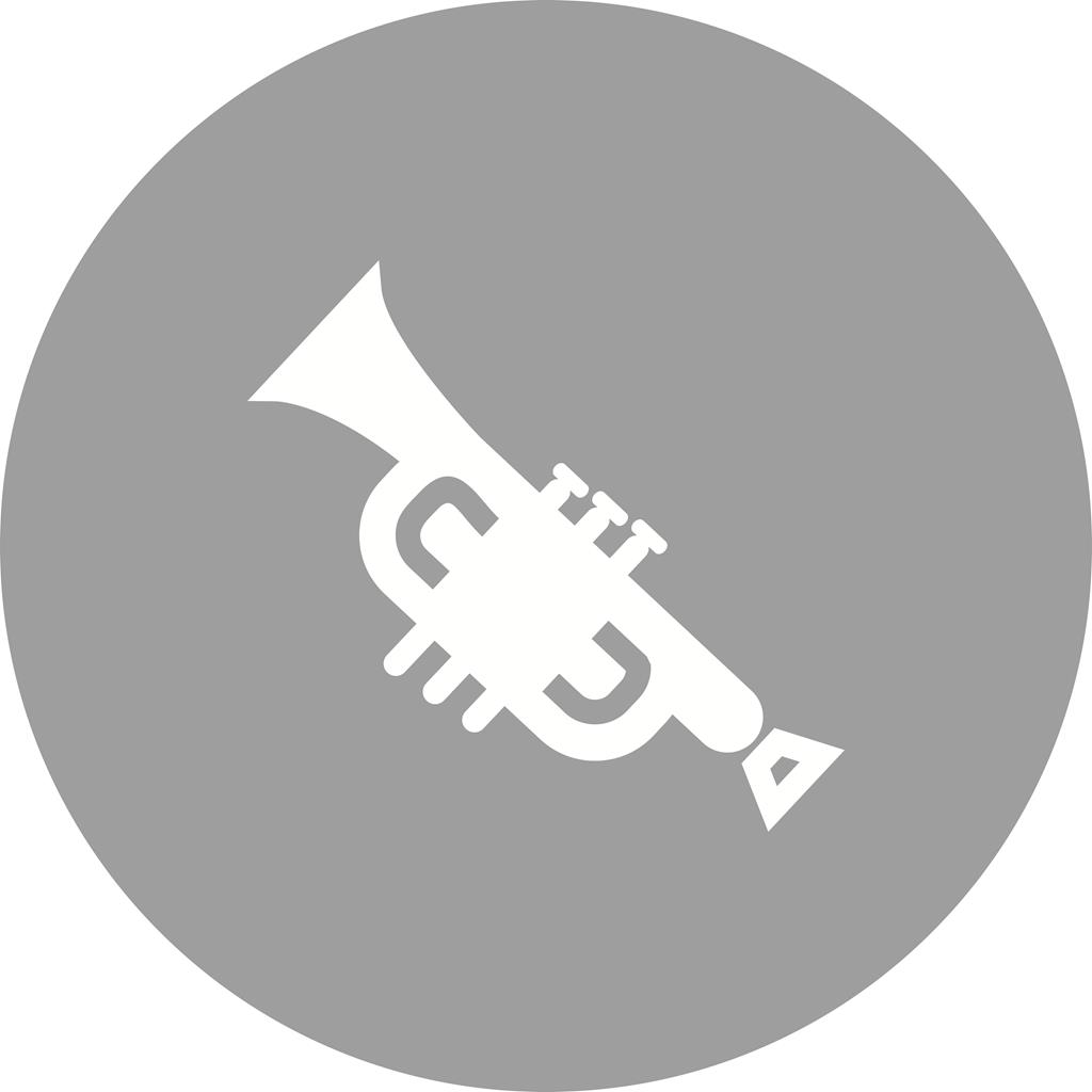 Musical toy Flat Round Icon - IconBunny