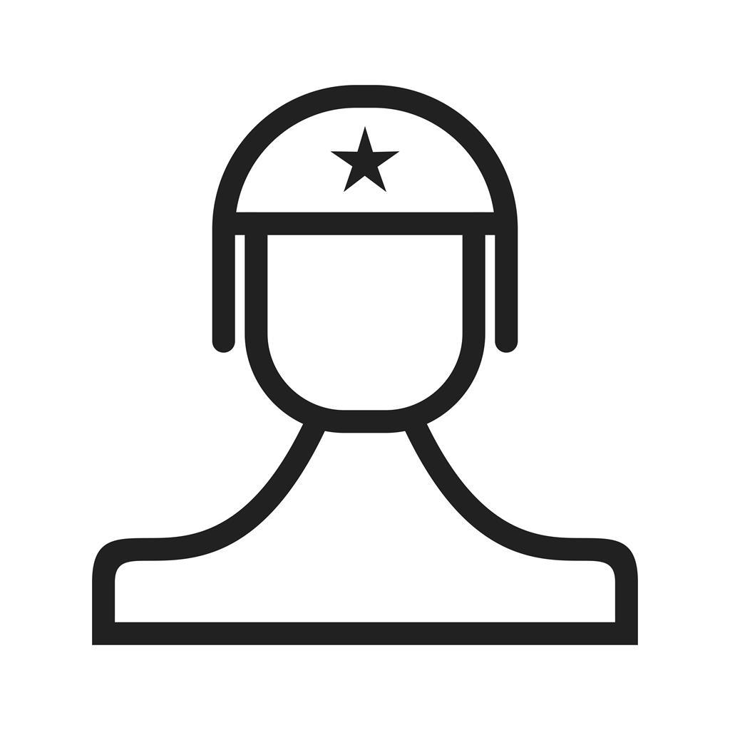 Soldier Line Icon - IconBunny