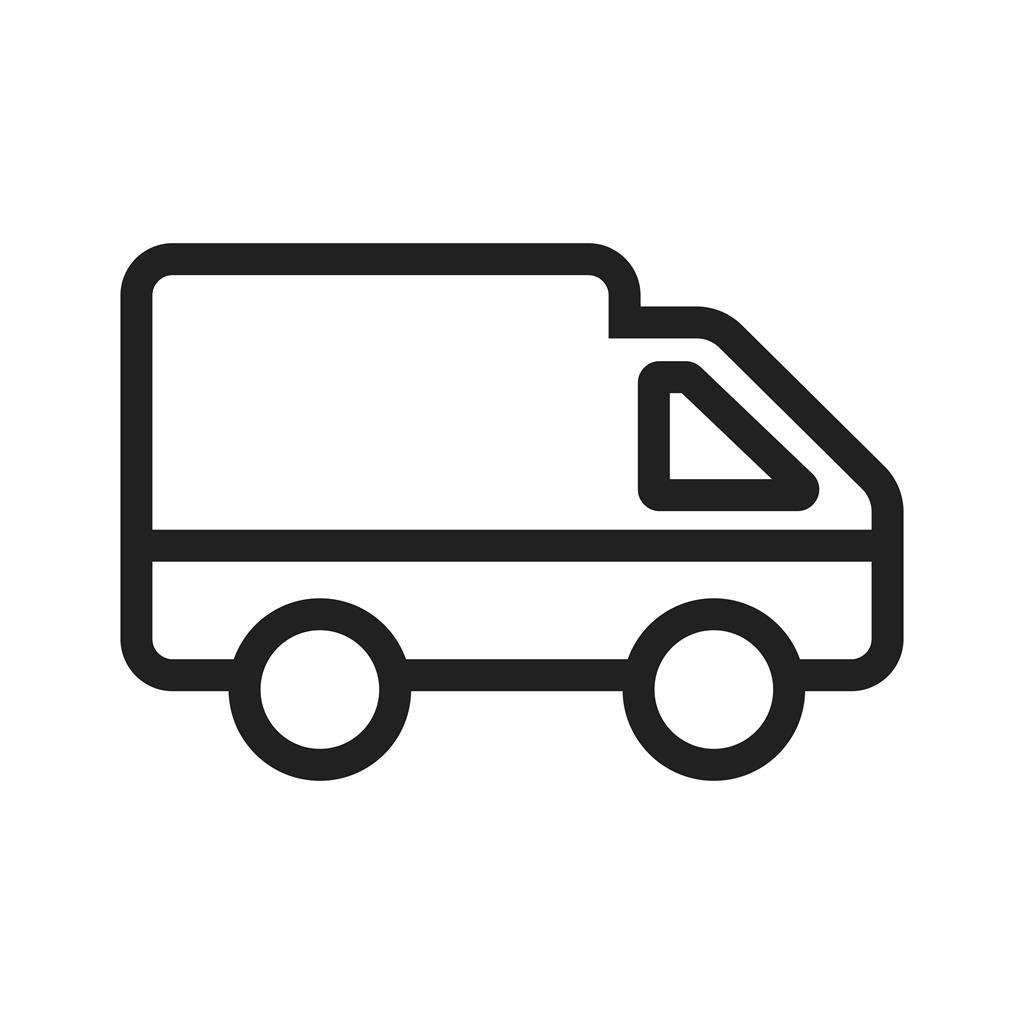 Toy Truck Line Icon - IconBunny