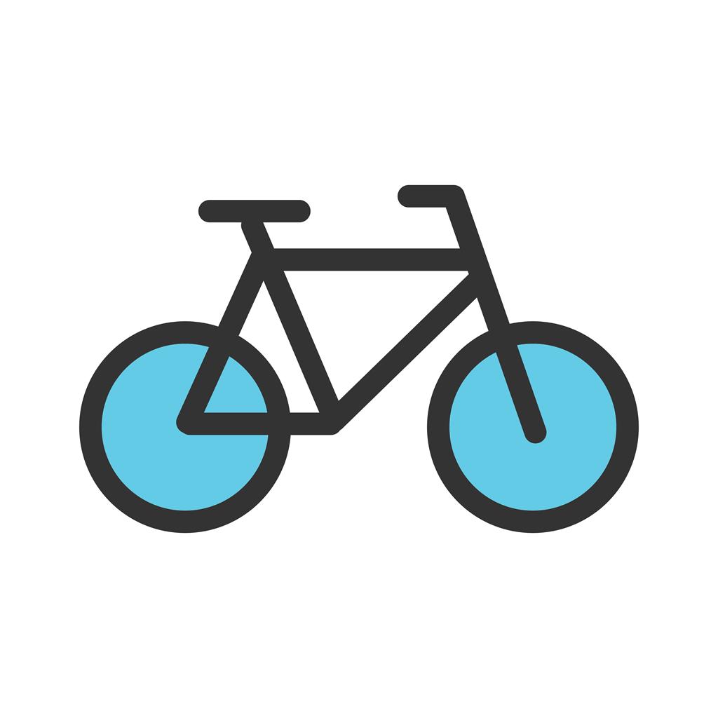 Bicycle Line Filled Icon - IconBunny