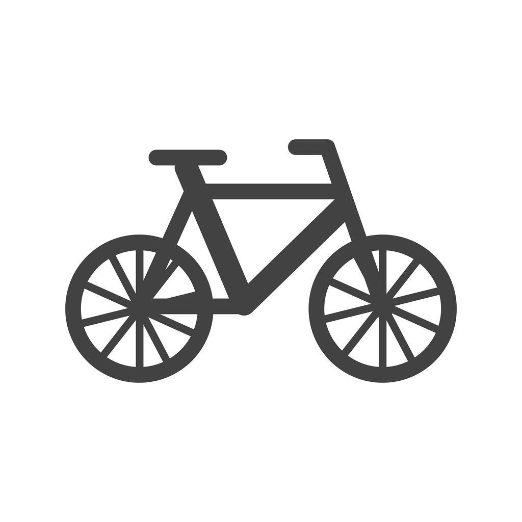 Bicycle Glyph Icon - IconBunny