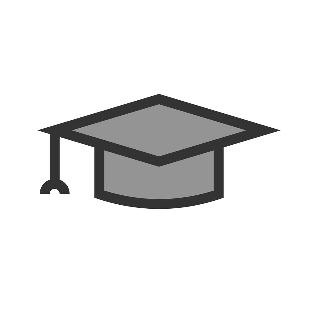 Graduate Hat Line Filled Icon - IconBunny