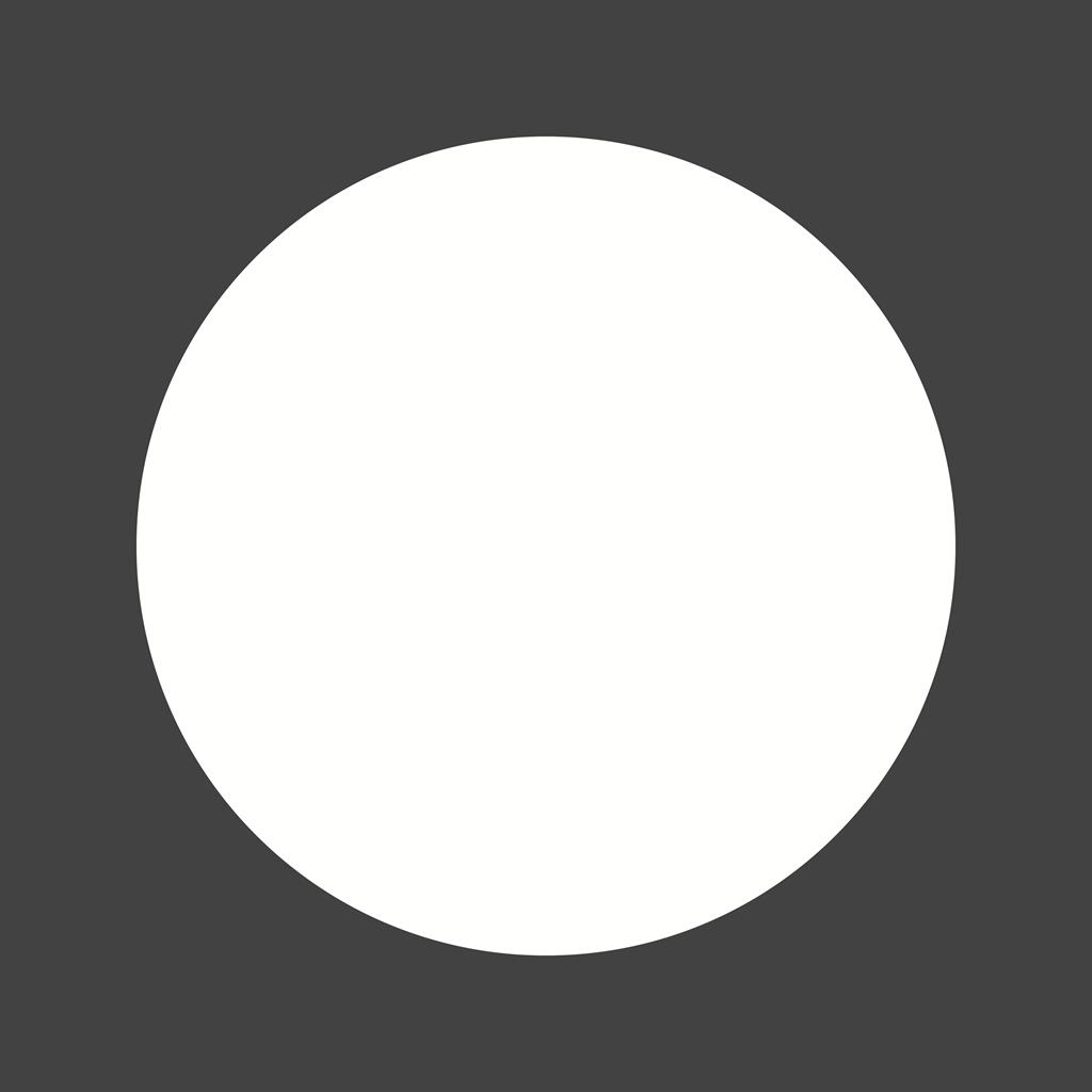 Circle Glyph Inverted Icon - IconBunny