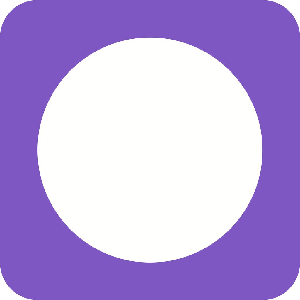 Circle Flat Round Corner Icon - IconBunny