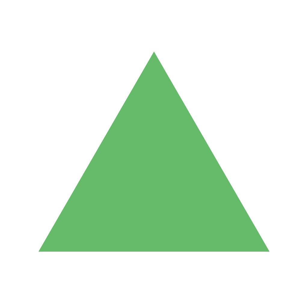 Triangle Flat Multicolor Icon - IconBunny