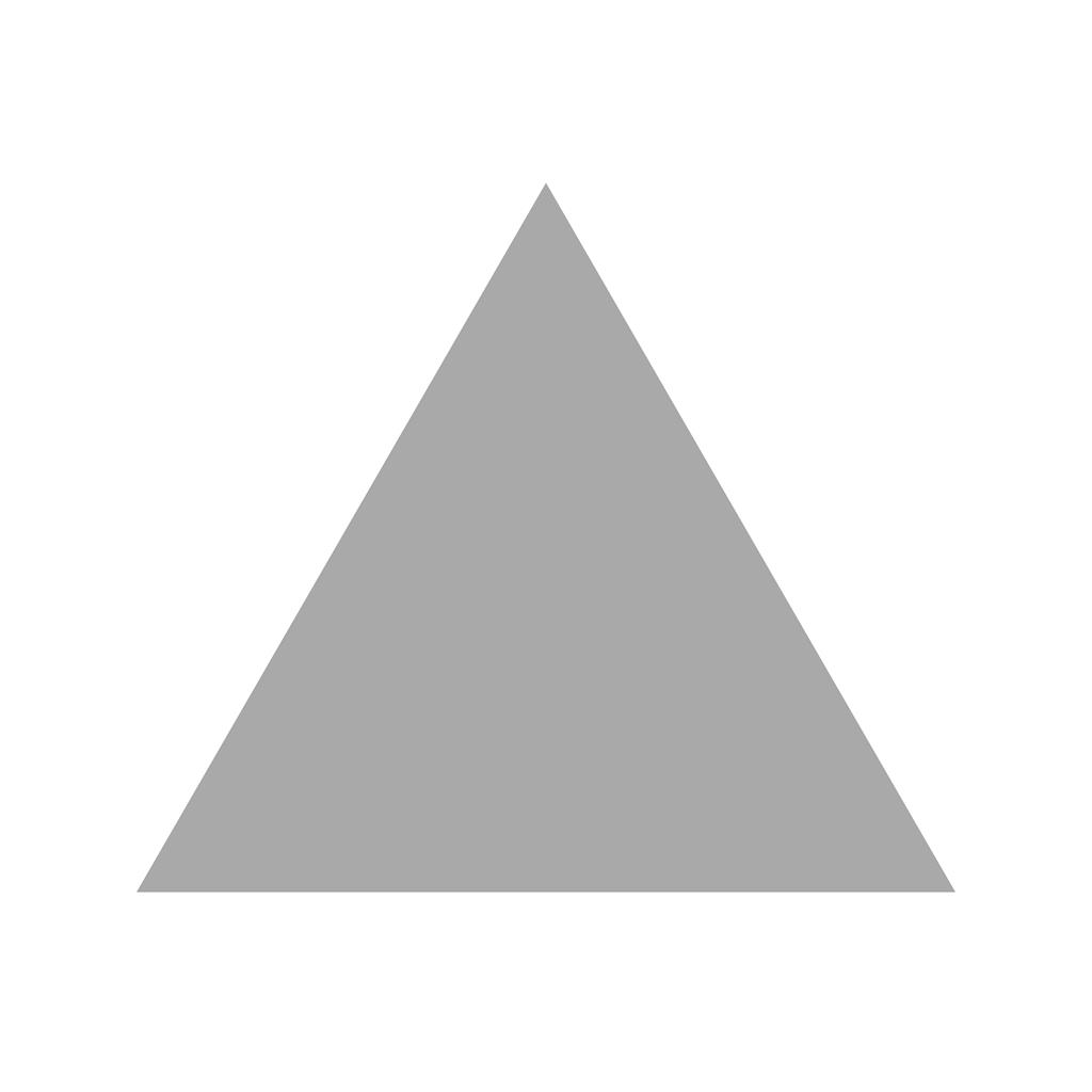 Triangle Greyscale Icon - IconBunny