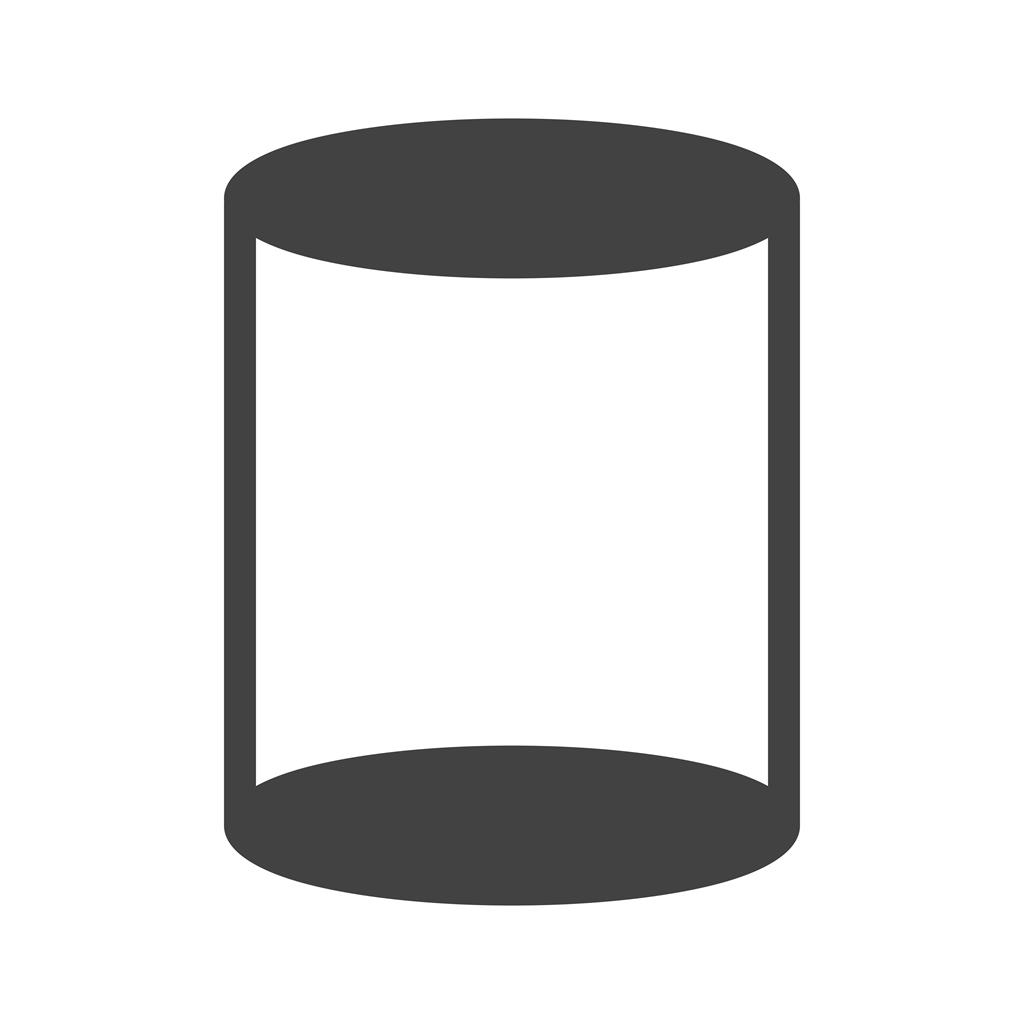 Cylinder Glyph Icon - IconBunny