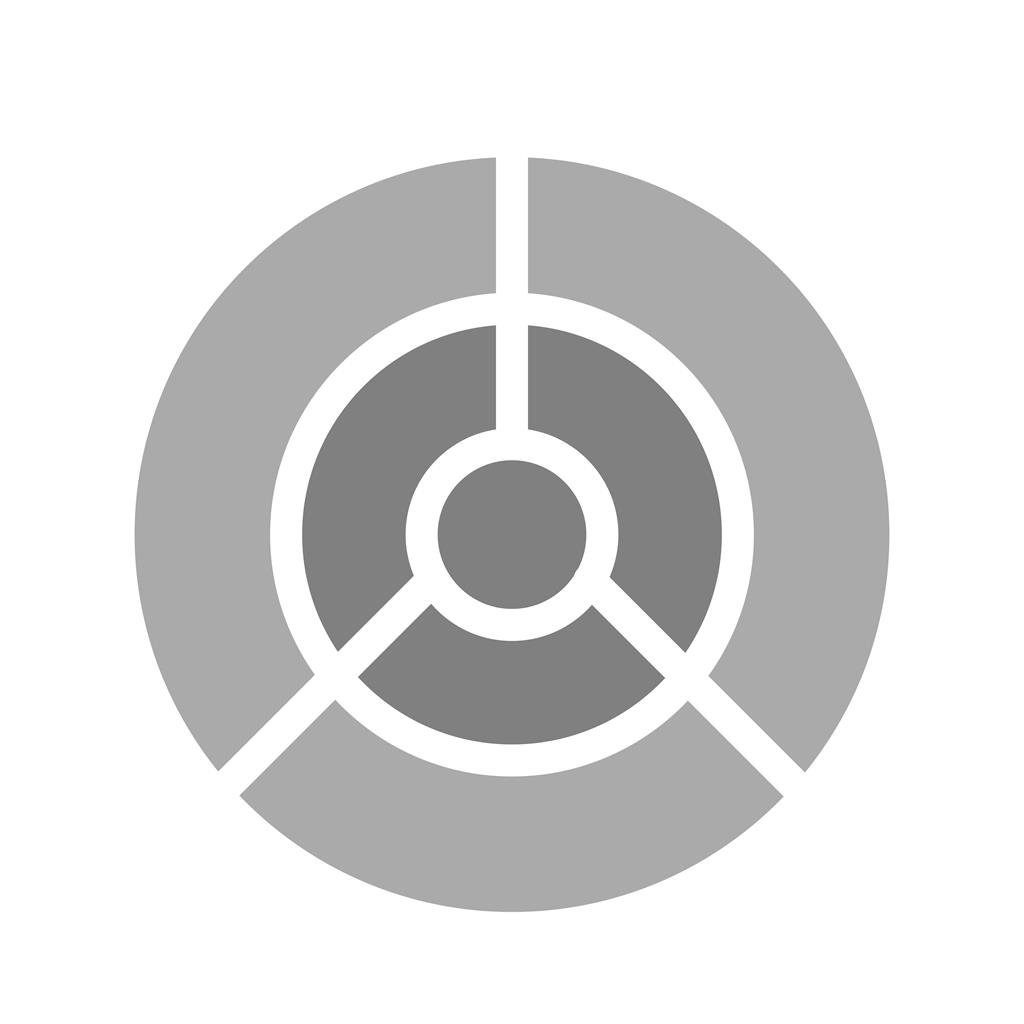 Target Greyscale Icon - IconBunny