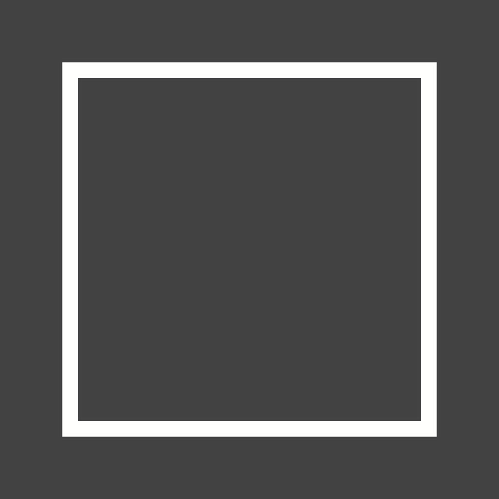 Square Line Inverted Icon - IconBunny