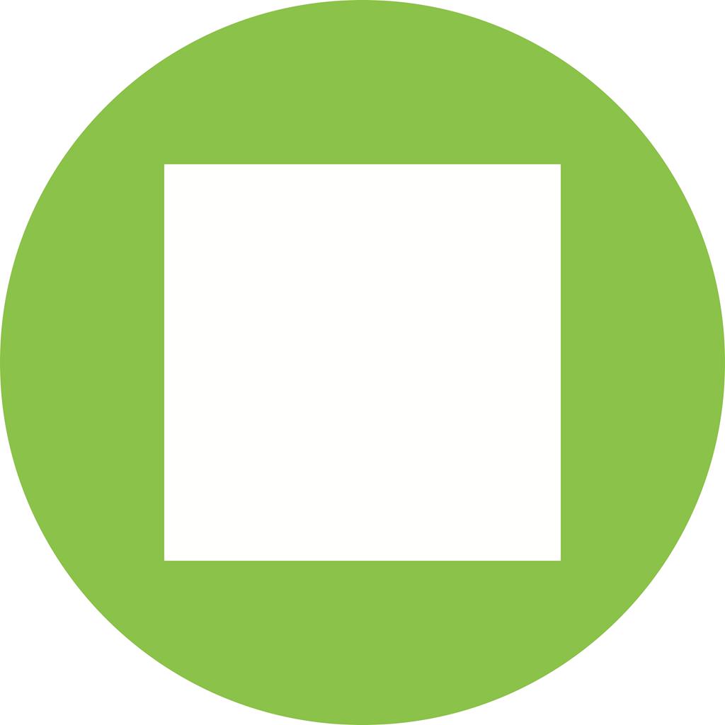 Square Flat Round Icon - IconBunny