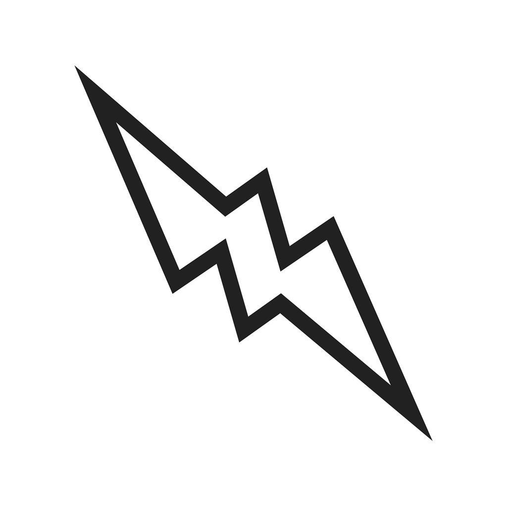 Lightning Line Icon - IconBunny