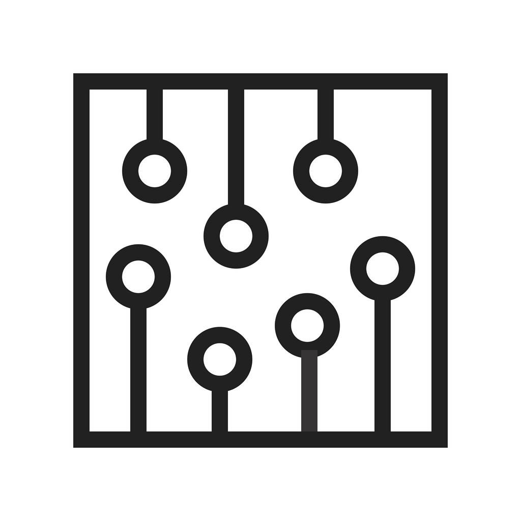 Circuit Line Icon - IconBunny