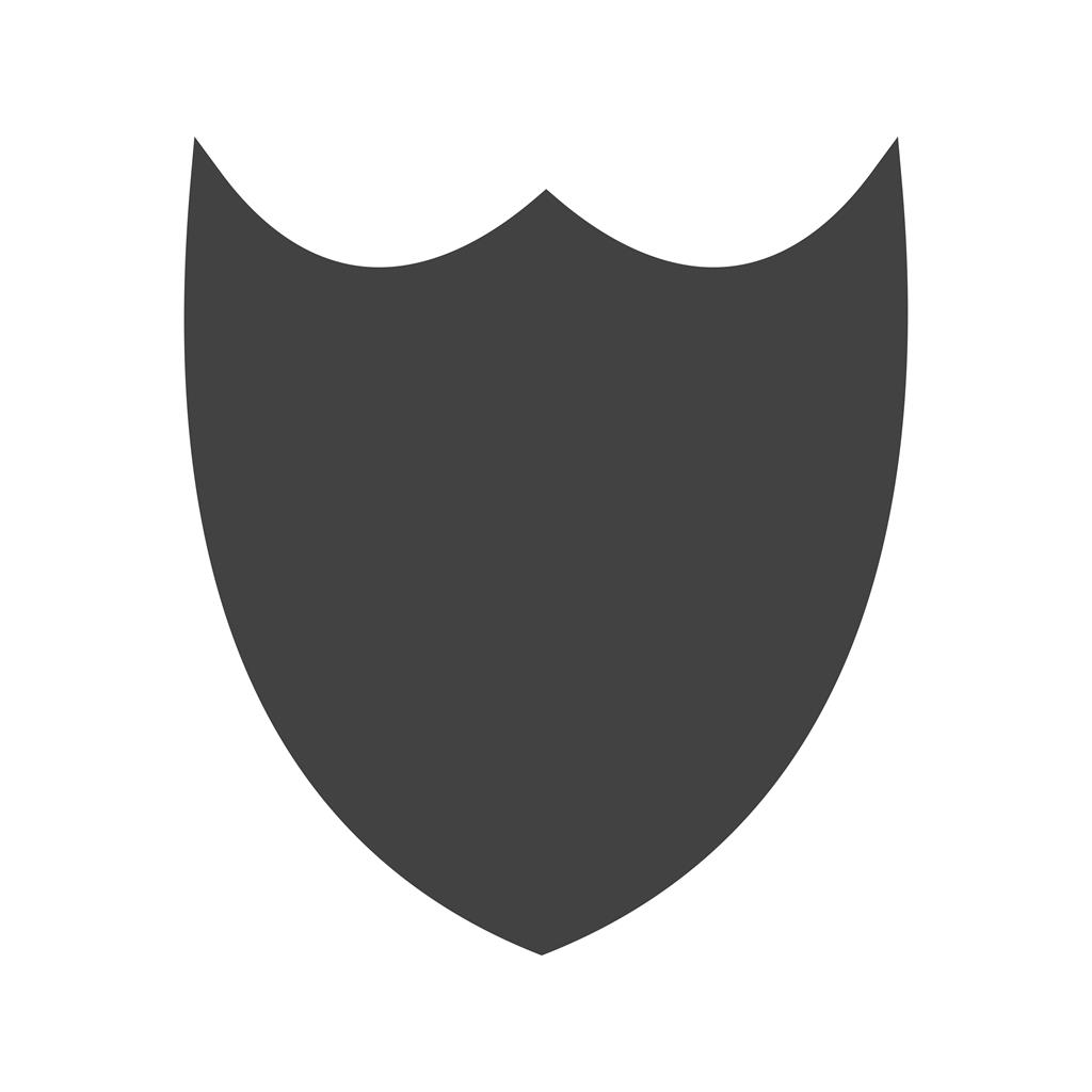 Shield II Glyph Icon - IconBunny