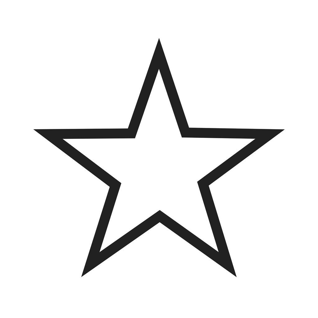 Star I Line Icon - IconBunny
