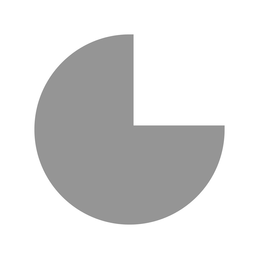 Pie Chart Greyscale Icon - IconBunny