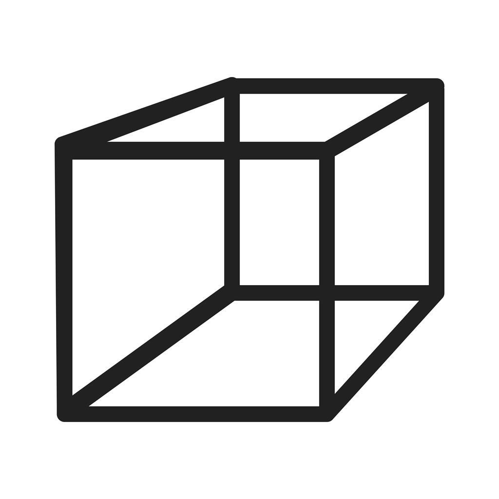 Cuboid Line Icon - IconBunny