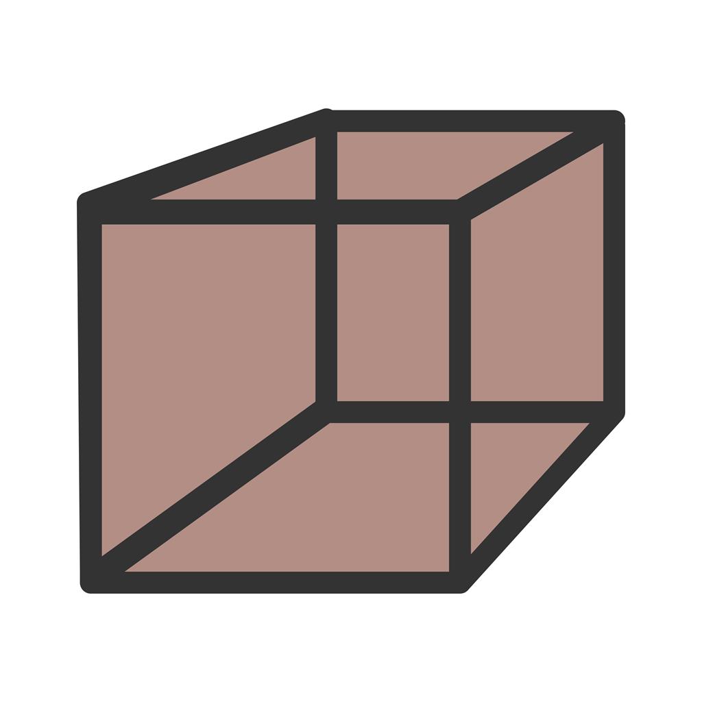 Cuboid Line Filled Icon - IconBunny