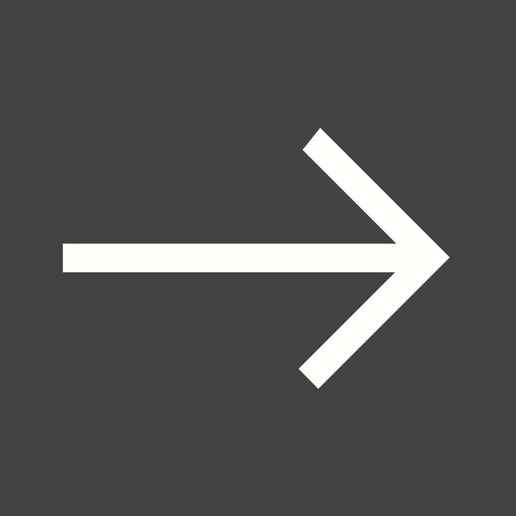 Arrow Glyph Inverted Icon - IconBunny
