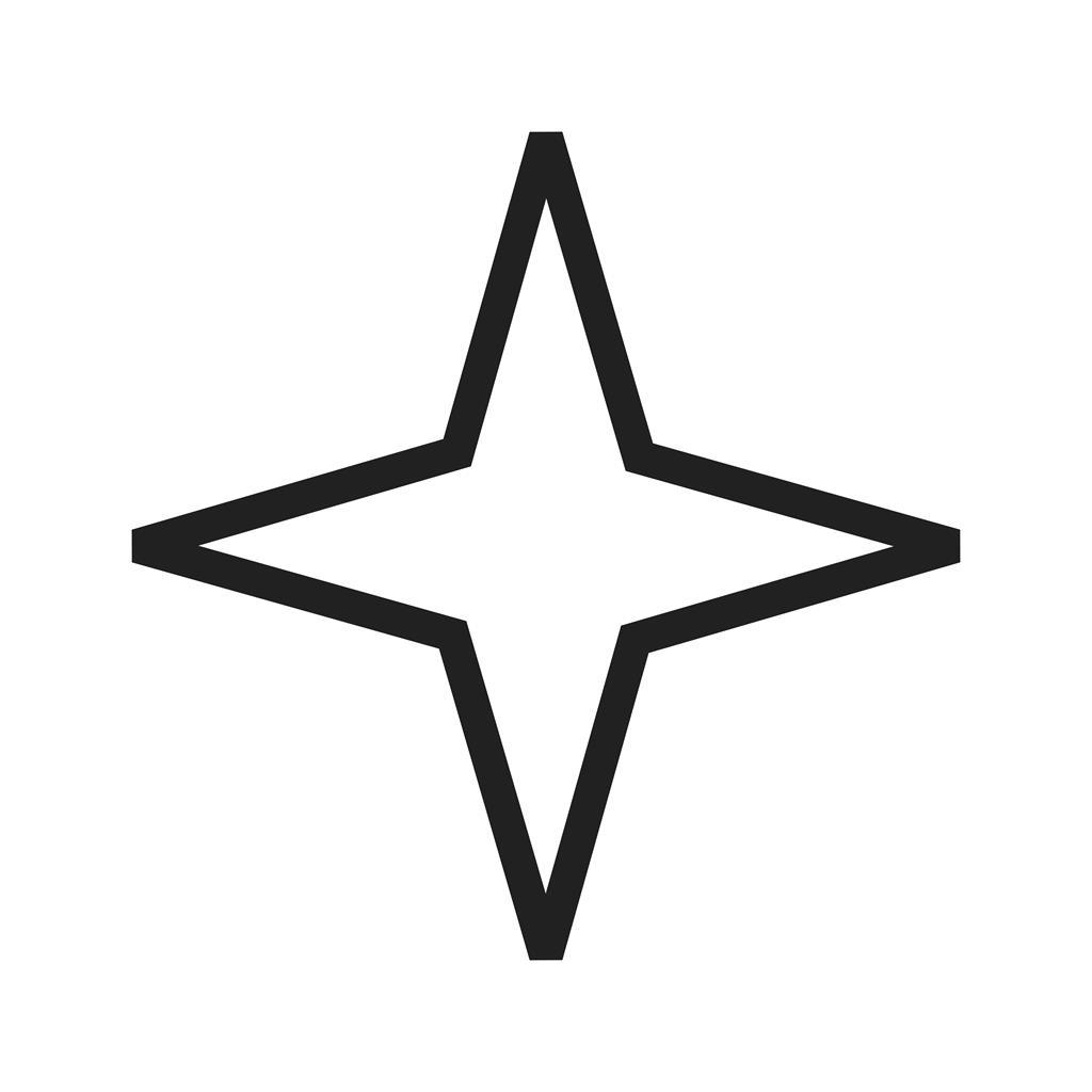 Star II Line Icon - IconBunny