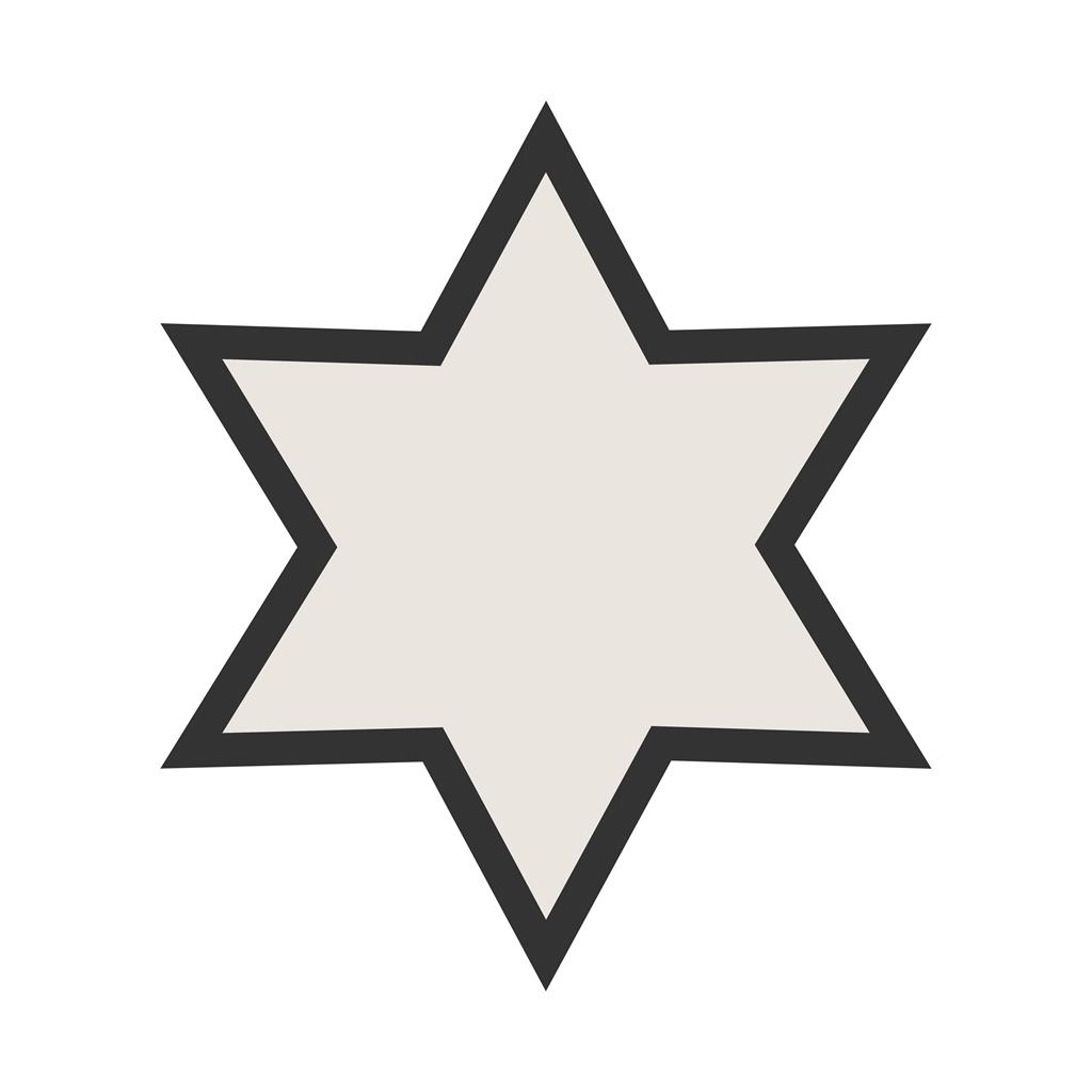 Star III Line Filled Icon - IconBunny