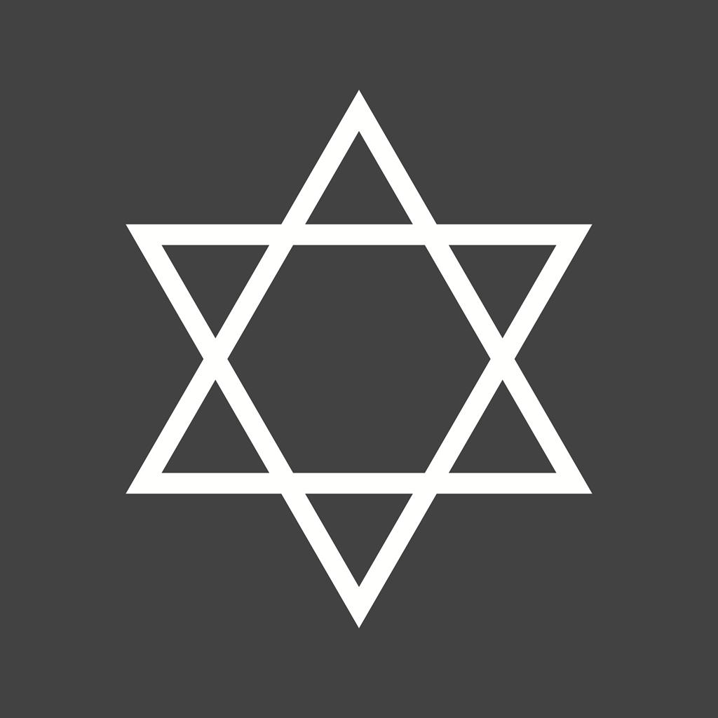 Star IV Glyph Inverted Icon - IconBunny