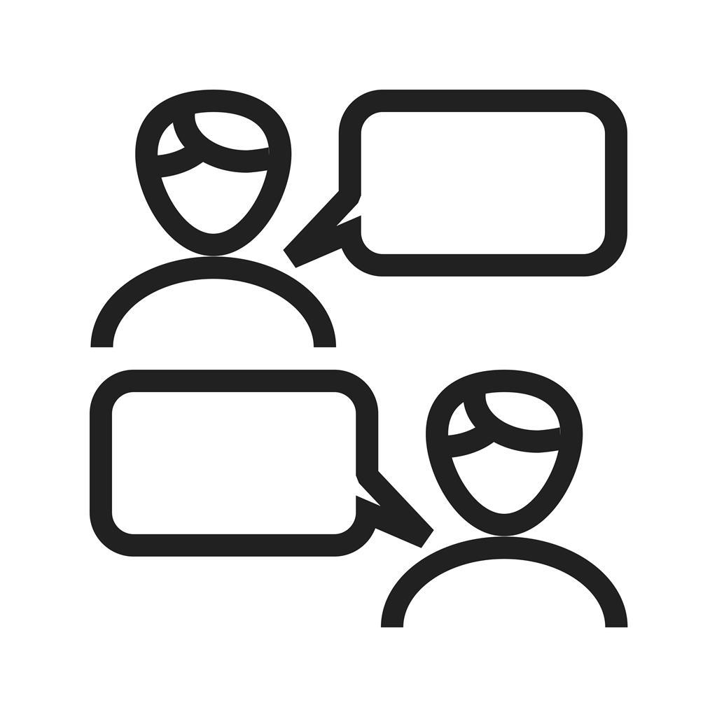 Chatting Line Icon - IconBunny