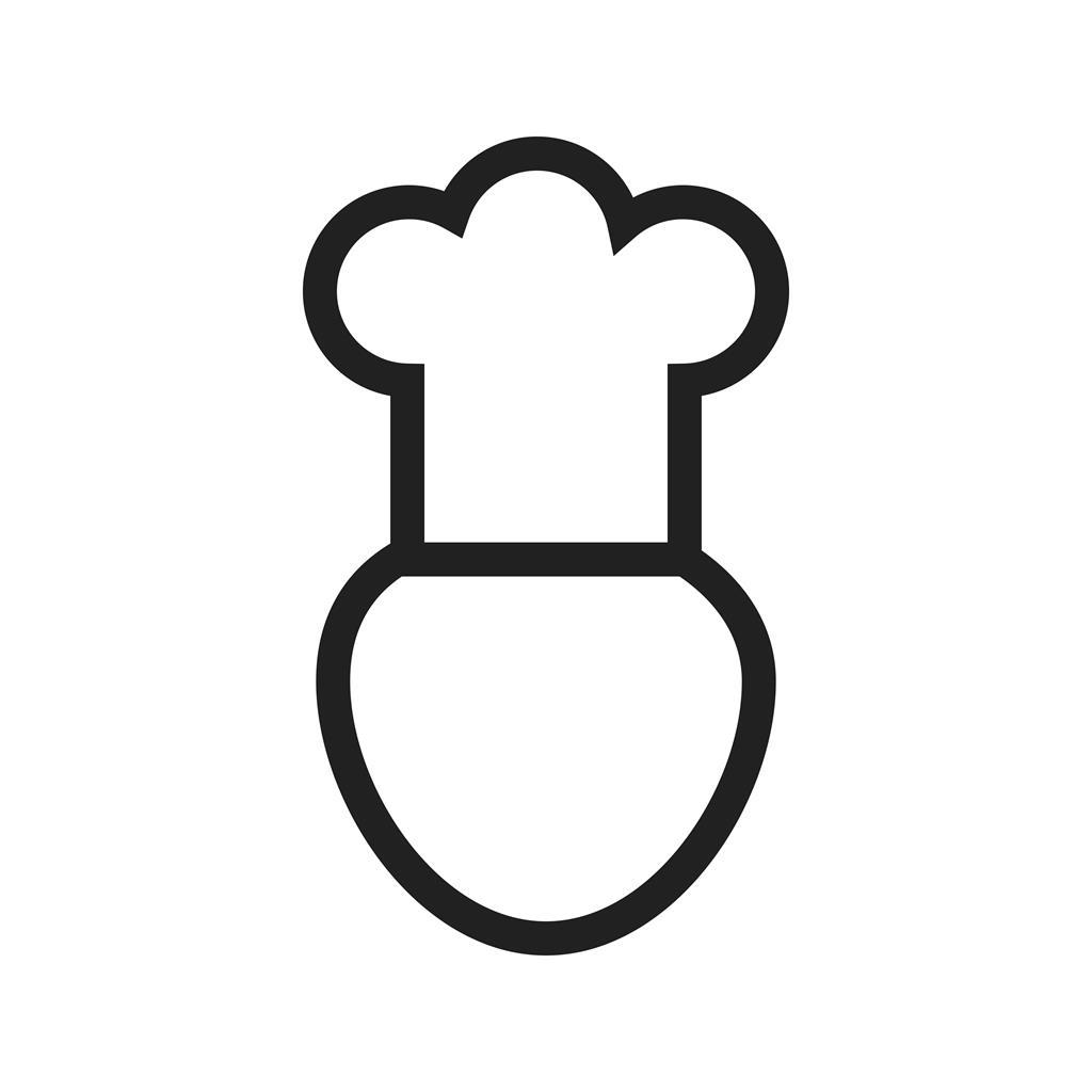 Chef Line Icon - IconBunny