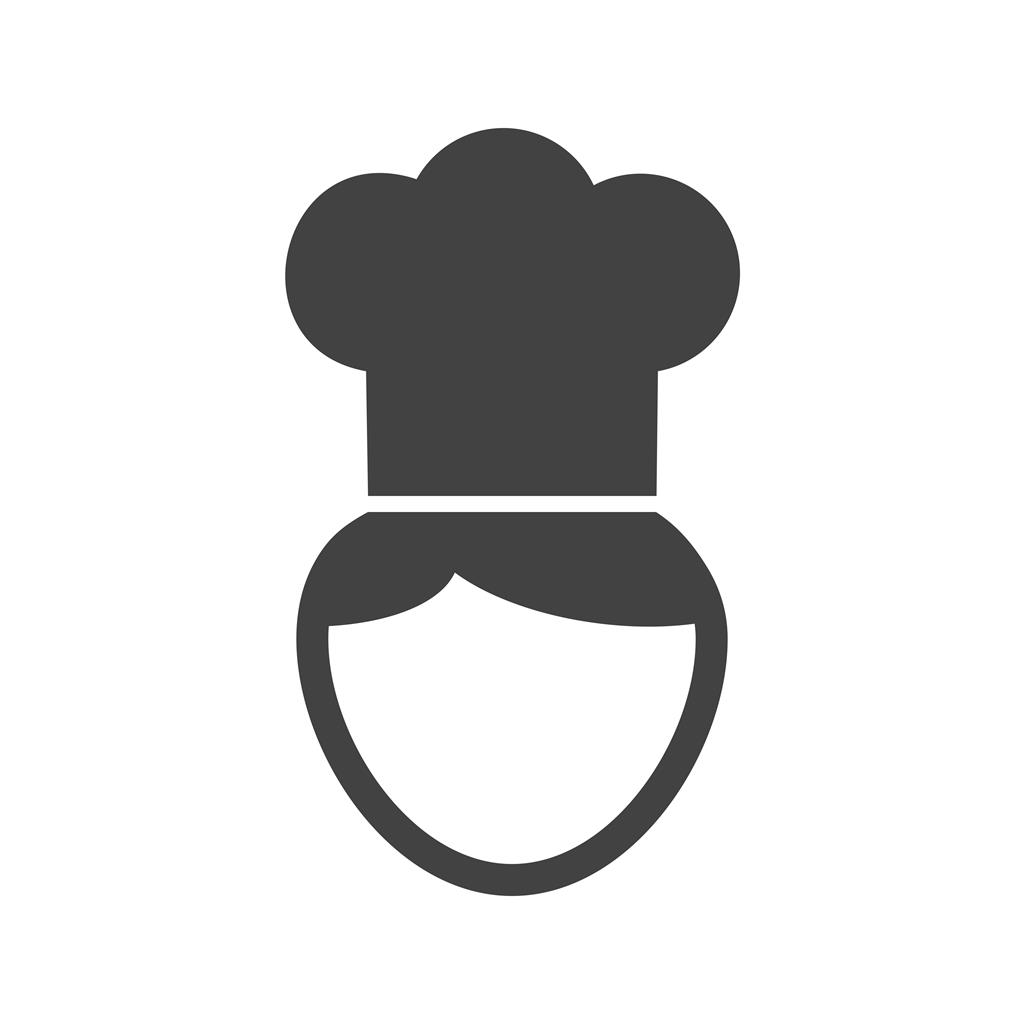 Chef Glyph Icon - IconBunny