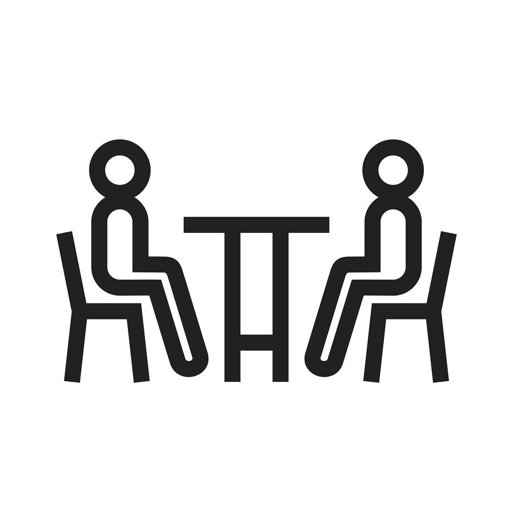 Meeting Line Icon - IconBunny