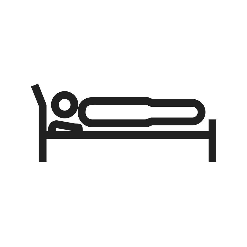 Sleeping Line Icon - IconBunny