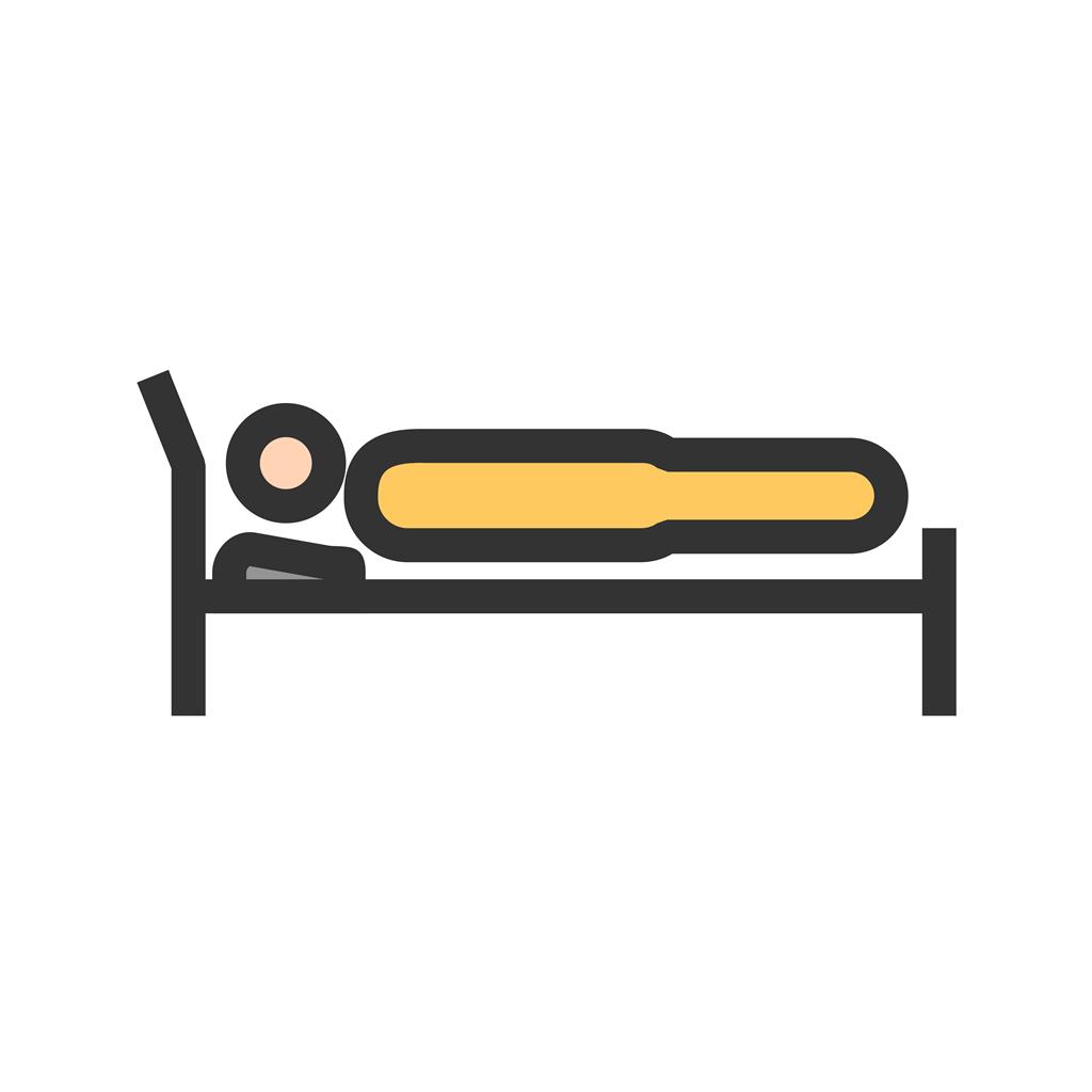 Sleeping Line Filled Icon - IconBunny