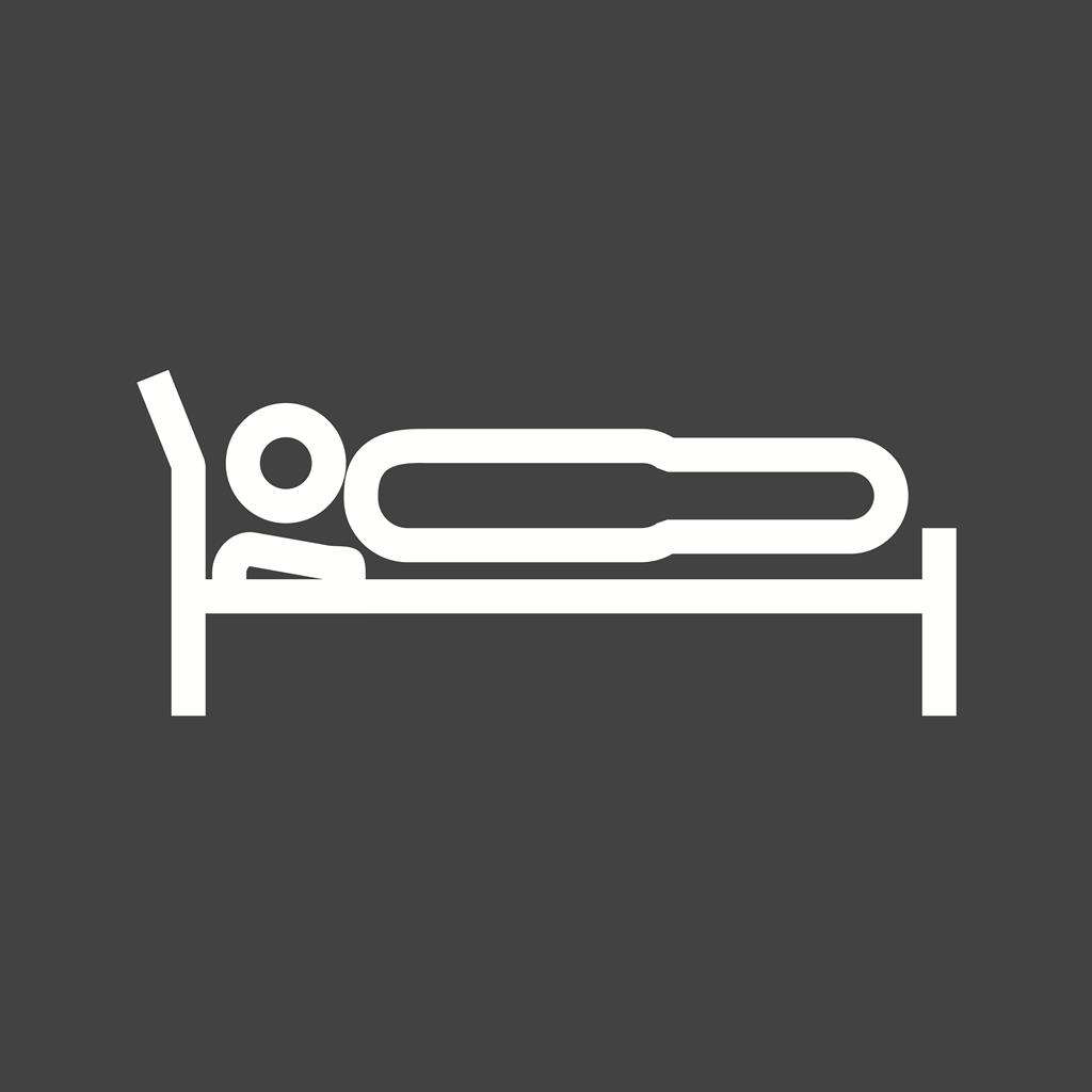 Sleeping Line Inverted Icon - IconBunny