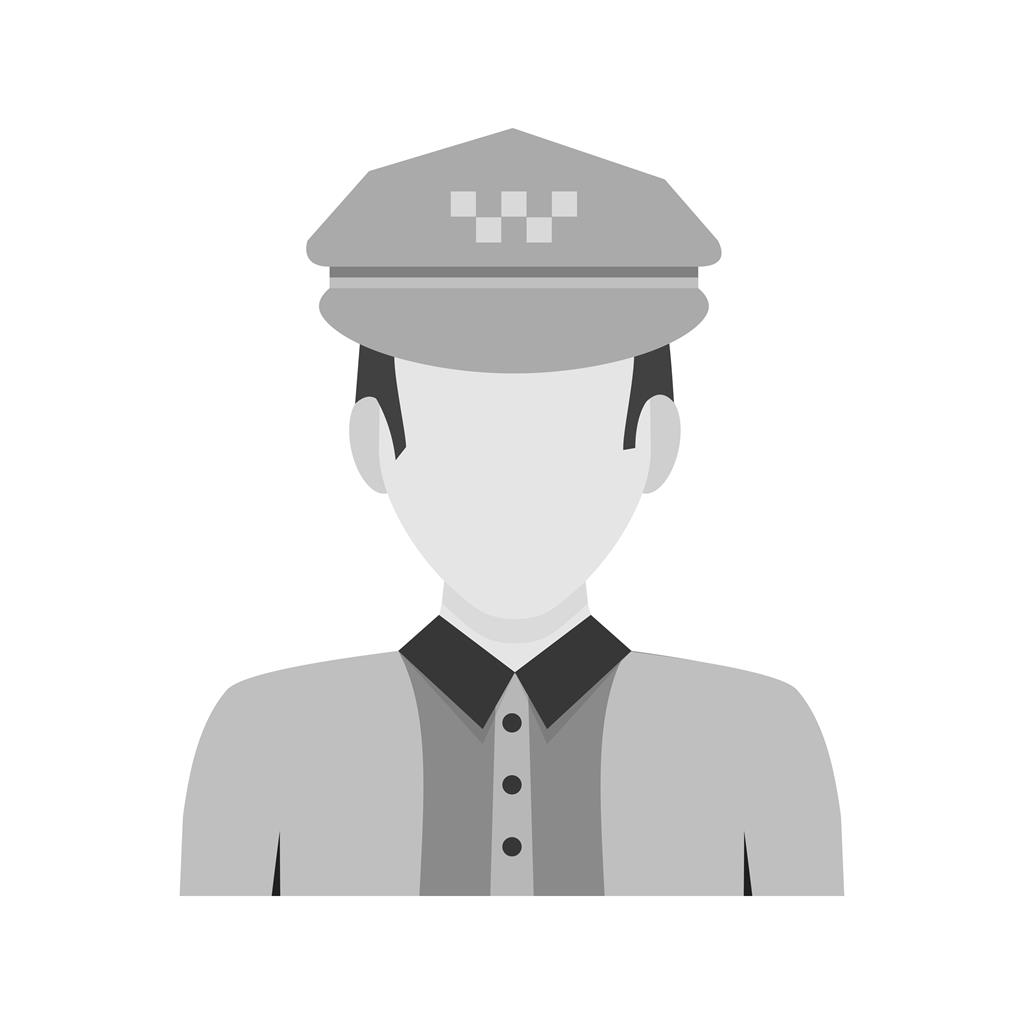 Traffic policeman Greyscale Icon - IconBunny