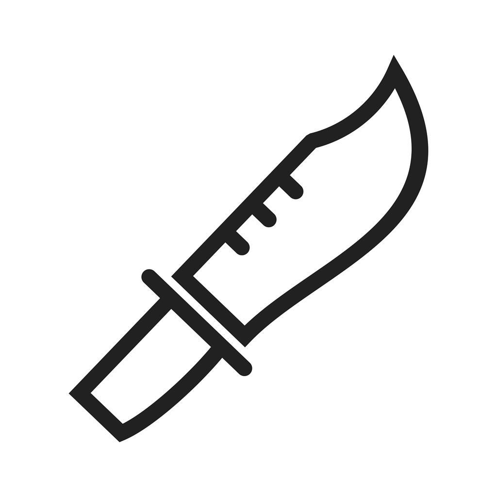 Knife Line Icon - IconBunny
