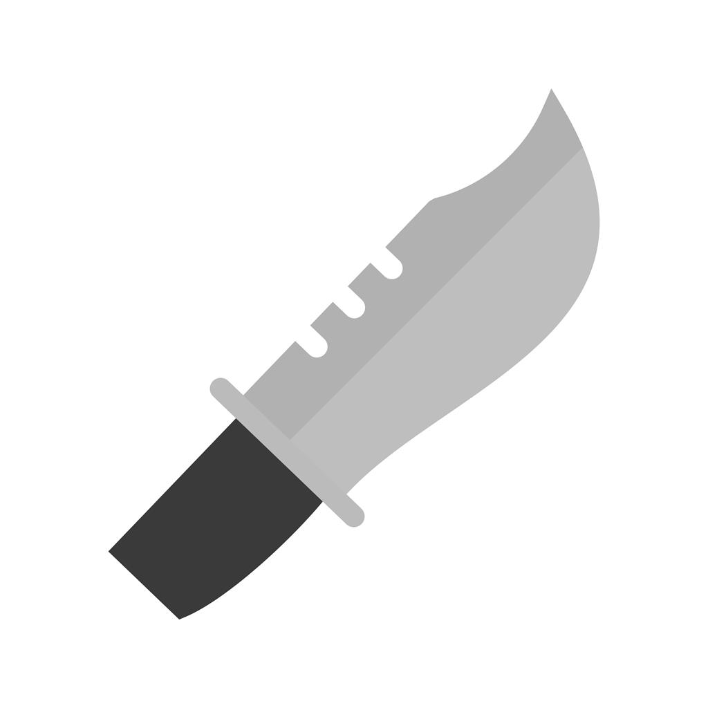 Knife Greyscale Icon - IconBunny