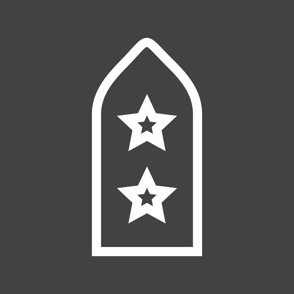 Badge I Line Inverted Icon - IconBunny