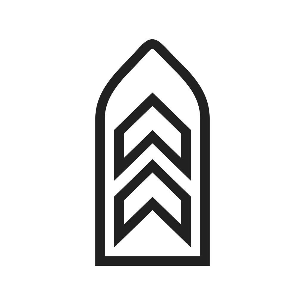 Badge II Line Icon - IconBunny