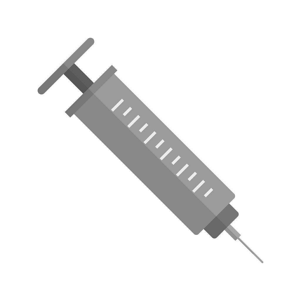 Syringe Greyscale Icon - IconBunny