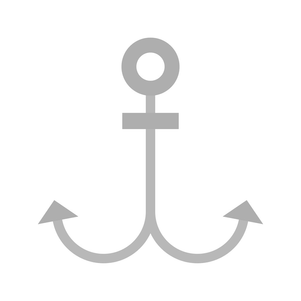 Anchor Greyscale Icon - IconBunny