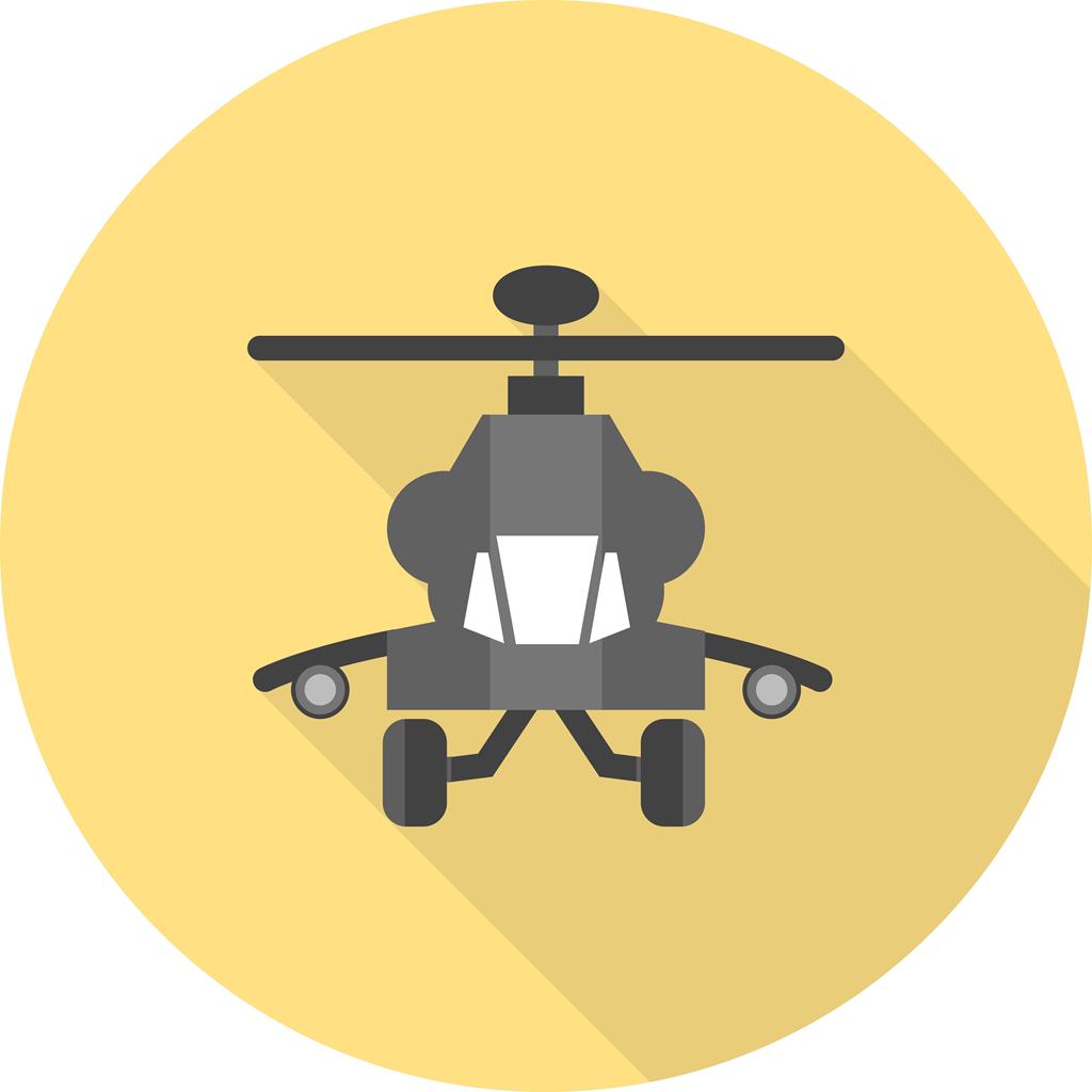 Helicopter II Flat Shadowed Icon - IconBunny