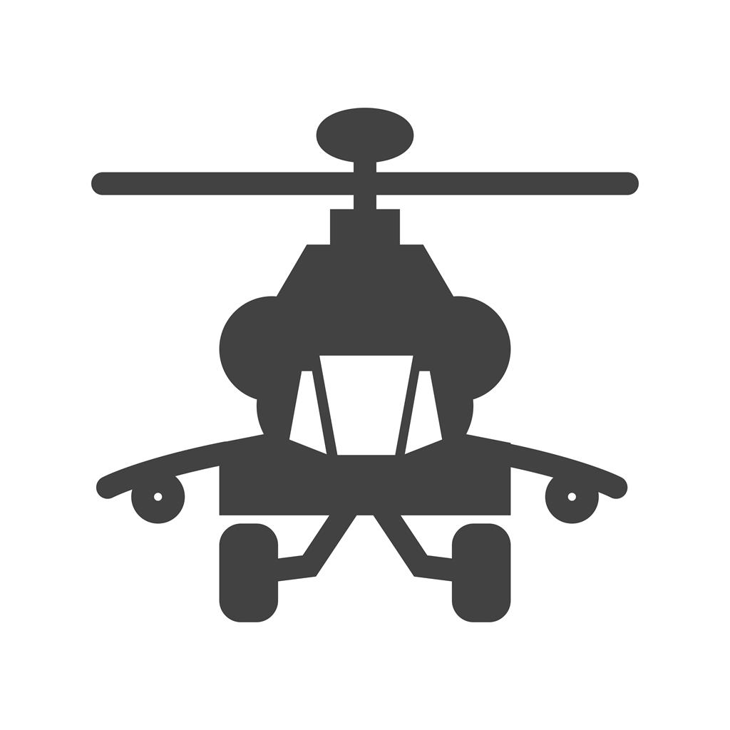 Helicopter II Glyph Icon - IconBunny